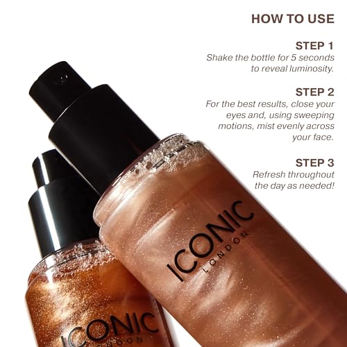 ICONIC LONDON Prep-Set-Glow Makeup Setting Spray | Original, 4.22 Fl Oz