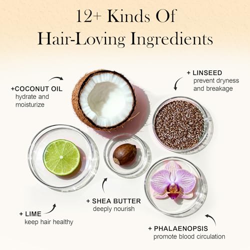 ‌4-in-1 Styling Cream for Flyaways & Curl Defining, Non-Greasy Smoothing Cream for Women & Kids, Add Shine Slick Back Hair, No White Flakes & Chemical Flavors Fly Away Hair Tamer