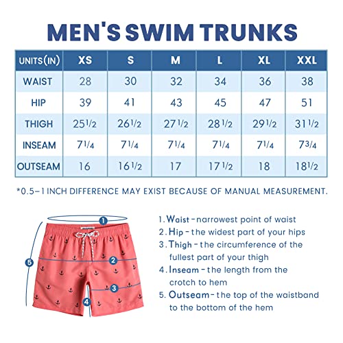 maamgic Mens Swim Trunks Quick Dry Swim Shorts with Mesh Lining Funny Swimwear Bathing Suits Banana Small