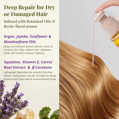 JANICORN Nourishing Leave-In Hair Oil for Dry or Damaged Hair, 3.4 fl oz