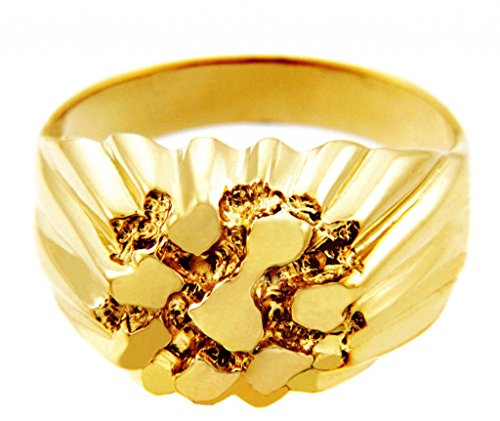 Nugget Rings Men's Gold The King Solid Gold (10K) (11)