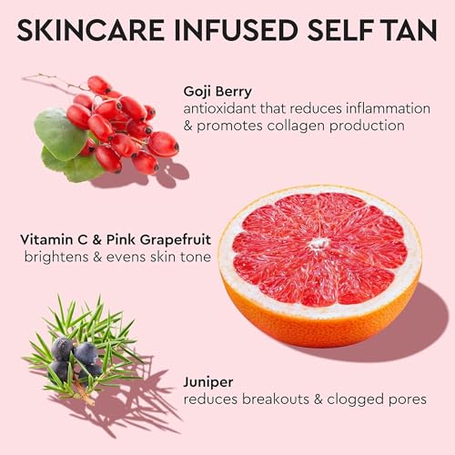 Tanologist Sunless Self-Tan Set – Medium Tanning Mousse with “No Fake Tan Smell” or Orange Tone + Double-Sided, Water-Resistant Self-Tanning Mitt for Streak-Free Application