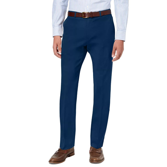 Tommy Hilfiger Mens Classic Stretch Chino Business Casual Pants, Navy, 38W x 30L US
