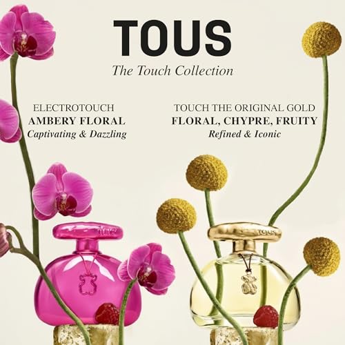 TOUS Touch Eau de Toilette for Women, Floral Fruity Fragrance, 3.4 Fl Oz