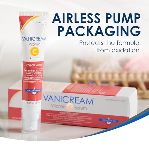 Vanicream Vitamin C Serum, 1.2 Fl Oz, Formulated without Common Irritants for Sensitive Skin, Milky and Lightweight, Boosts Glow, Dermatologist-Tested