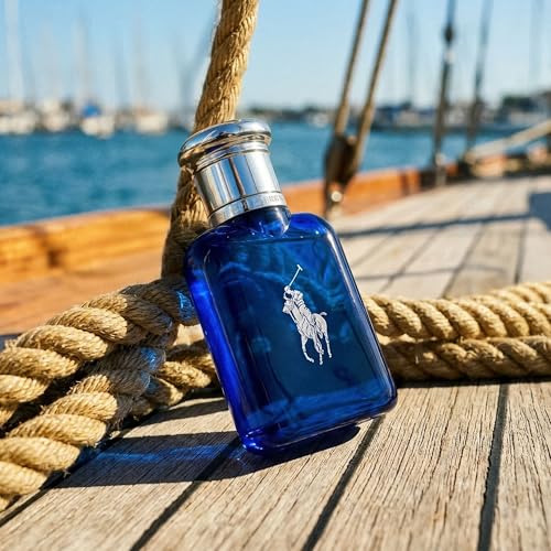 Ralph Lauren Polo Blue Eau de Toilette Fresh Citrusy Cologne - 1.35 Fl Oz