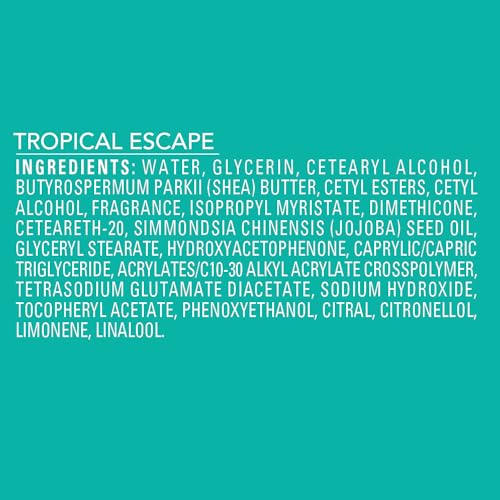 Jergens Shea Fusion Tropical Escape Body Lotion, Shea Butter, 14 fl oz