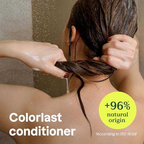ATTITUDE Colorlast Hair Conditioner, For Color Treated Hair, Protects Color, Naturally Derived Ingredients, Vegan Detangler, Dermatologically Tested, Avocado Oil and Pomegranate, 8 Fl Oz