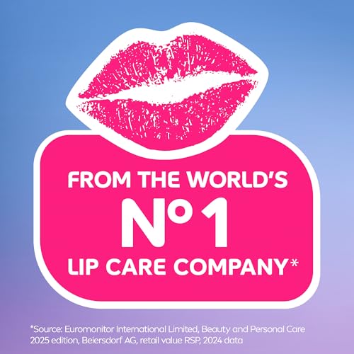 NIVEA Glowy Lip Care with Hyaluronic Acid and Vitamin E, 0.35 OZ
