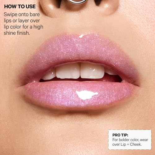 Milk Makeup Odyssey Lip Gloss – Non-Sticky, Hydrating + Sheer-Tinted Gloss with Long-Lasting, High Shine Finish – Vegan Formula Nourishes with Jojoba Oil – Wander (Mauve), 0.2oz