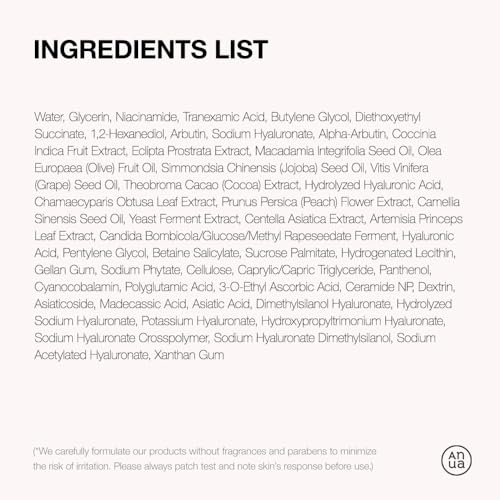 Anua Niacinamide 10 + TXA 4 Serum, Korean Skincare, 1.01 fl.oz