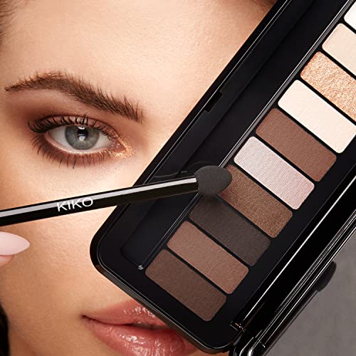 Kiko Milano Soft Nude Eyeshadow Palette 02 | Palette With 10 Multi-Finish Eyeshadows: Pearly, Matte And Metallic