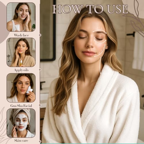 Nuanchu 304 Stainless Steel Gua Sha Facial Tool Silver