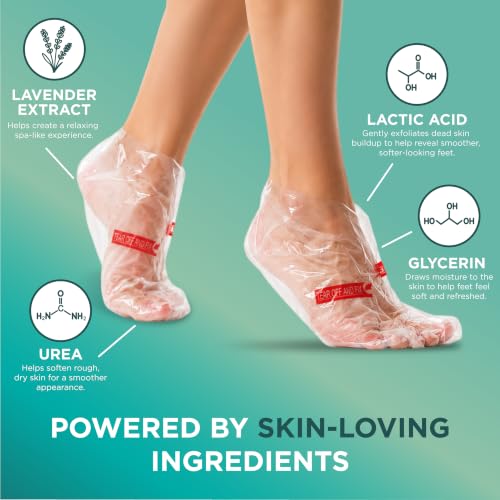 DERMORA Foot Peel Mask, Exfoliating Foot Peeling Mask, 2 Pairs, Original