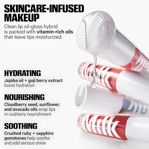 Milk Makeup Odyssey Lip Gloss – Non-Sticky, Hydrating + Sheer-Tinted Gloss with Long-Lasting, High Shine Finish – Vegan Formula Nourishes with Jojoba Oil – Wander (Mauve), 0.2oz