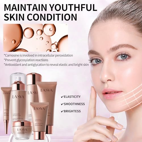 Revitalizing 6-Piece Anti-Aging Skin Care Set for Women – Hydrating, Firming & Wrinkle-Reducing Facial Care Kit with Cleanser, Toner, Eye Cream, Lotion & Face Cream