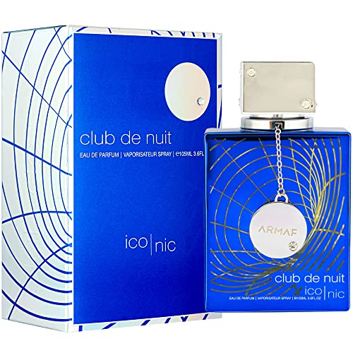 Armaf Club de Nuit Blue Iconic for Men Eau de Parfum Spray, 3.6 Ounce