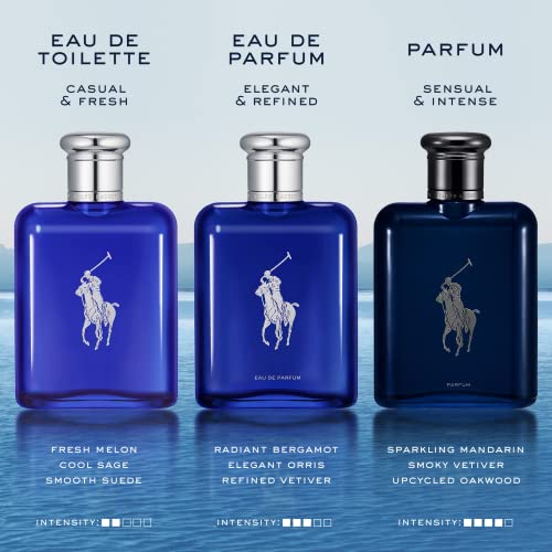 Ralph Lauren Polo Blue Eau de Parfum Aquatic Woody Mens Cologne - 7.7 Fl Oz