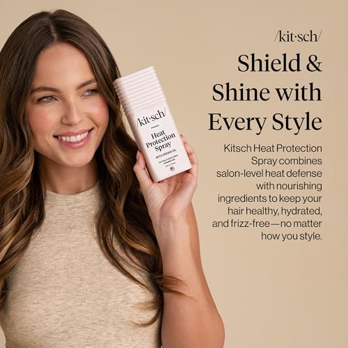 Kitsch Heat Protection Spray for Hair - With Argan Oil 6.8oz