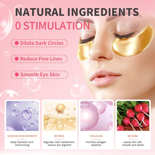 30 Pairs Eye Masks & Lip Masks, Eye Patches Bulk Gifts, Bachelorette Favors