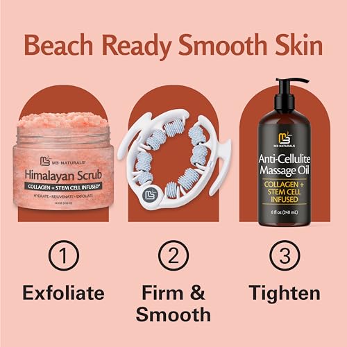 Exfoliating Himalayan Salt Scrub with Collagen & Stem Cells, 16 oz by M3
