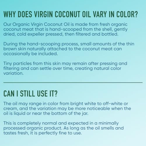 Nutiva Organic, Cold-Pressed, Unrefined, Virgin Coconut Oil from Fresh, non-GMO, Sustainably Farmed Coconuts, 15-ounce