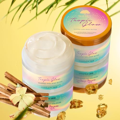 Tree Hut Tropic Glow Whipped Body Butter with Shea Butter, 8.4 Oz
