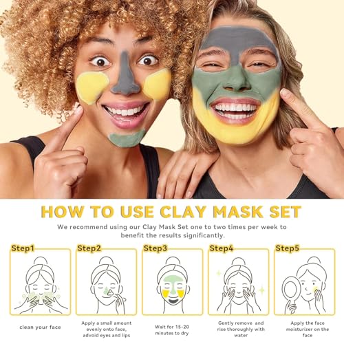 ANAI RUI 3-Pcs Face Mask Set -Turmeric, Green Tea, Dead Sea 2.5 oz Each