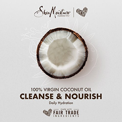 Shea Moisture 100% Virgin Coconut Oil Leave-in Treatment, Shine Curly and Tame Frizz for Tangle-Free Hair, All Natural certified Organic, 8 Ounce