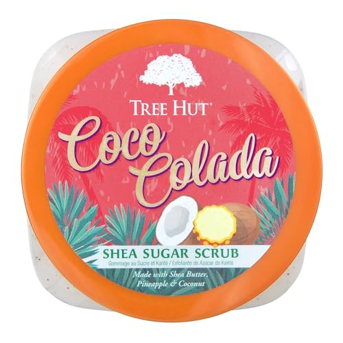 Tree Hut Coco Colada Body Scrub, Exfoliating Sugar Scrub, Vegan, 18 Oz