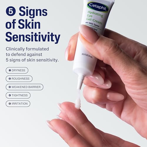 Cetaphil Hydrating Eye Gel-Cream, Hyaluronic Acid Brightening 0.5 fl oz