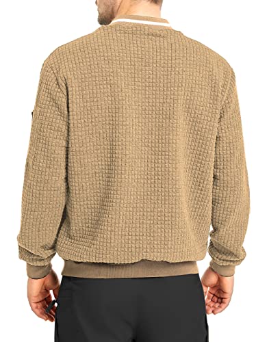 SAVKOOV Mens Lightweight Jacket Casual Bomber Jacket Varsity Coat