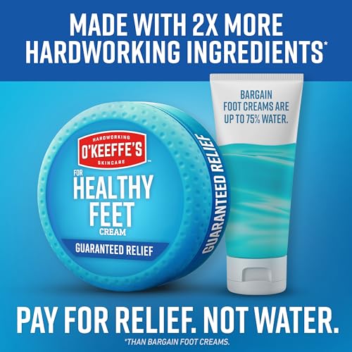 O'Keeffe's Healthy Feet Foot Cream, 3.2 oz Jar, 1-Pack For Extreme Dryness
