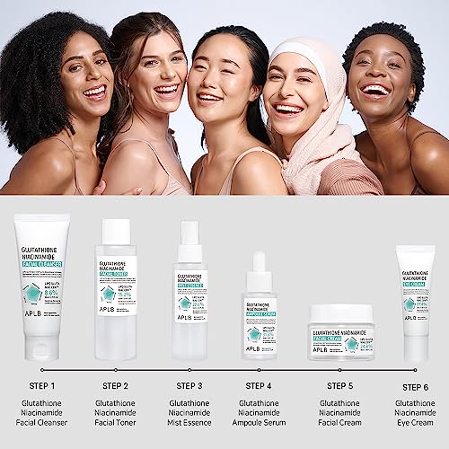 APLB Glutathione Niacinamide Facial Toner | LIPO GLUTA NIAC CEN™ 15.2% 5.41 FL.OZ/Korean Skincare, Replenishing Moisture, Revitalize for Gentle and Improve Skin Texture Through Niacinamide