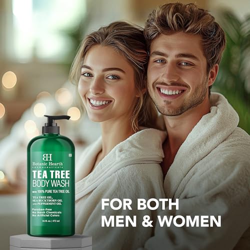 Botanic Hearth Tea Tree Body Wash With 100% Tea Tree Oil - 16 Fl oz