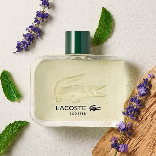 Lacoste - Booster Eau de Toilette - Men's Fragrance - Fougere Aromatic - With notes of Mint, Lavender & Cedarwood - 4.1 Fl Oz
