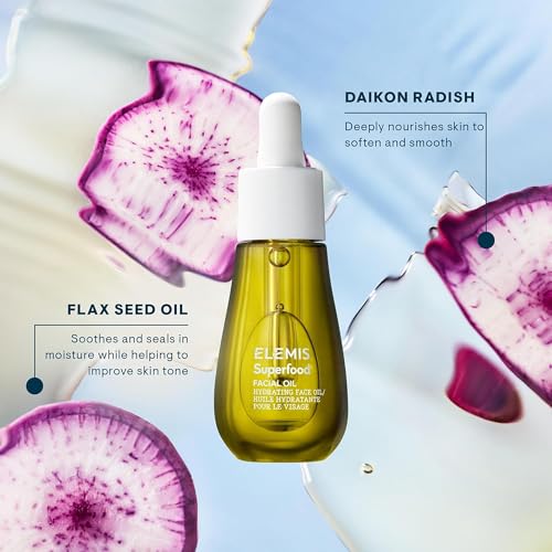 ELEMIS Superfood Facial Oil, Nourishing Antioxidant Serum, 15ml Travel size