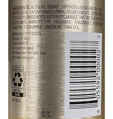 Nexxus Maxximum Finish Hairspray Firm Hold & Quick Drying Finish 10 oz
