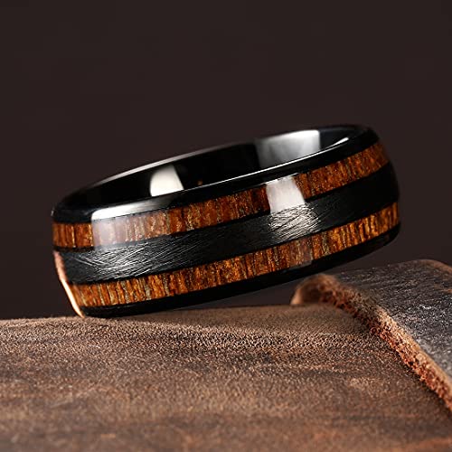 King Will Men Stainless Steel Rings 8mm Size 11