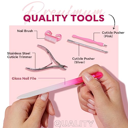 Modelones Cuticle Remover, Nail Kit Cuticle Trimmer Pusher Remover Liquid