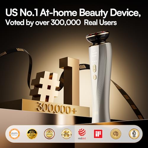 INIA 3-in-1 Red Light Therapy Beauty Device for Face & Neck Skincare