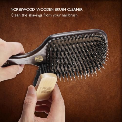 Boar Bristle Hair Brush Set, Soft Bristle Detangler for Enhancing Shine