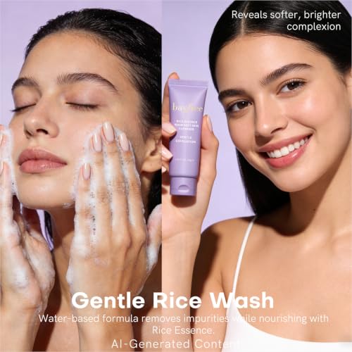 bayfree Dewy Skin Care Set, Travel Size Skincare Kit with 3-Step Routine