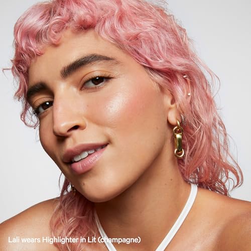 Milk Makeup Bronzer, Blush + Highlighter Full Size Trio – Bronzer in Baked .19oz, Cream Blush + Lip Color in Werk (Dusty Rose) .21oz + Highlighter Stick in Lit (Champagne) .21oz – Hydrating Formulas