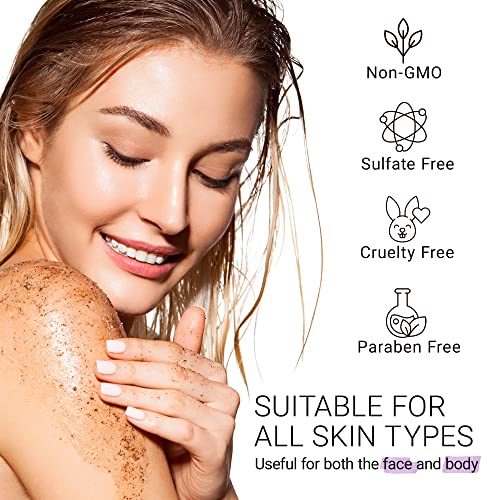 BellamiLuxx KP Bump Eraser Body Scrub: Exfoliating Keratosis Pilaris, Strawberry Skin Treatment - Smooths Rough, Bumpy, Dry Skin on Arms, Legs, Buttocks - KP Scrub Wash Helps Reduce Ingrown Hair Bumps