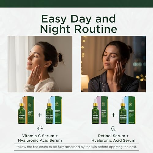 Tree of Life Face Serum Skin Care, Facial Serum for Women and Men, Set of 3