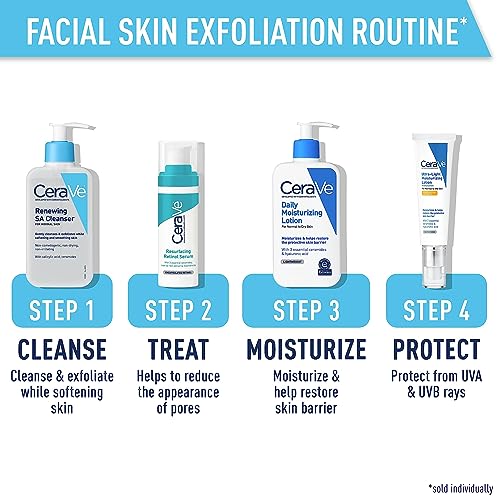 CeraVe Renewing Salicylic Acid Cleanser, BHA Exfoliating Face Wash, 16oz