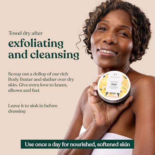 The Body Shop Mango Body Butter | 96Hr Moisture, For Dry Skin, 6.4 Oz