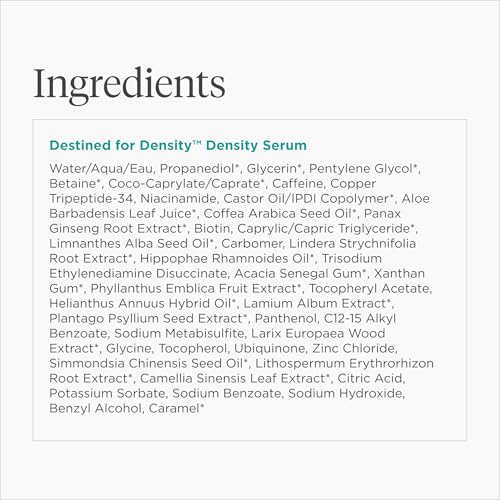 Briogeo Destined for Density Caffeine + Biotin Peptide Density Serum | Increases Hair Thickness & Volume for Fine or Thinning Hair | Fast-Absorbing & Non-Greasy | Fragrance-Free | Vegan & Cruelty-Free