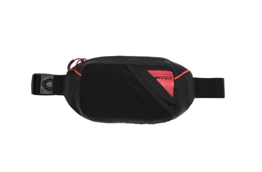 HUGO Ethon Nylon Bumbag, Black Oil